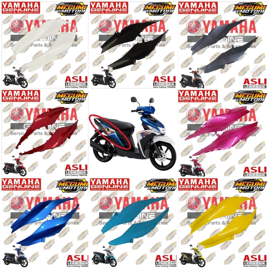 REAR BODY COVER MIO M3 125 MIO Z 125 RIGHT ซ้าย ORIGINAL YAMAHA 2PH-F17211-00 2PH-F1711-00