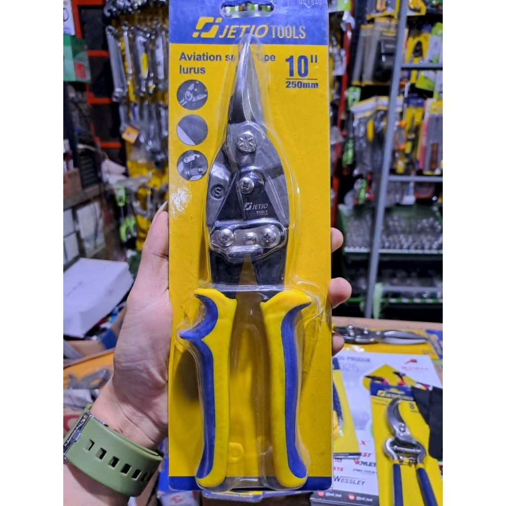 JETJO LAKONI Aviation Snips กรรไกรสังกะสีตรง - 10"