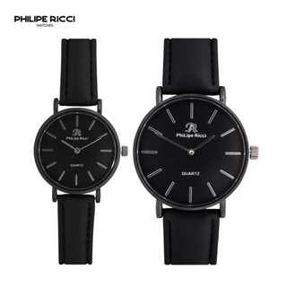 PhiLipe Ricci Jam Tangan Couple Kulit Analog Simple Terbaru 100% Ori Kekinian 4238C Couple Watches
