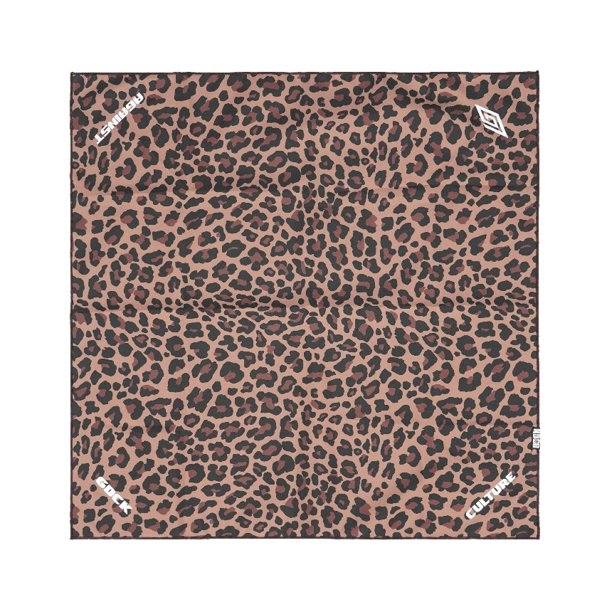 GDCK Bandana Brown LEORE / ผ้าพันคอร่มชูชีพ / Leopard Motif Slayer