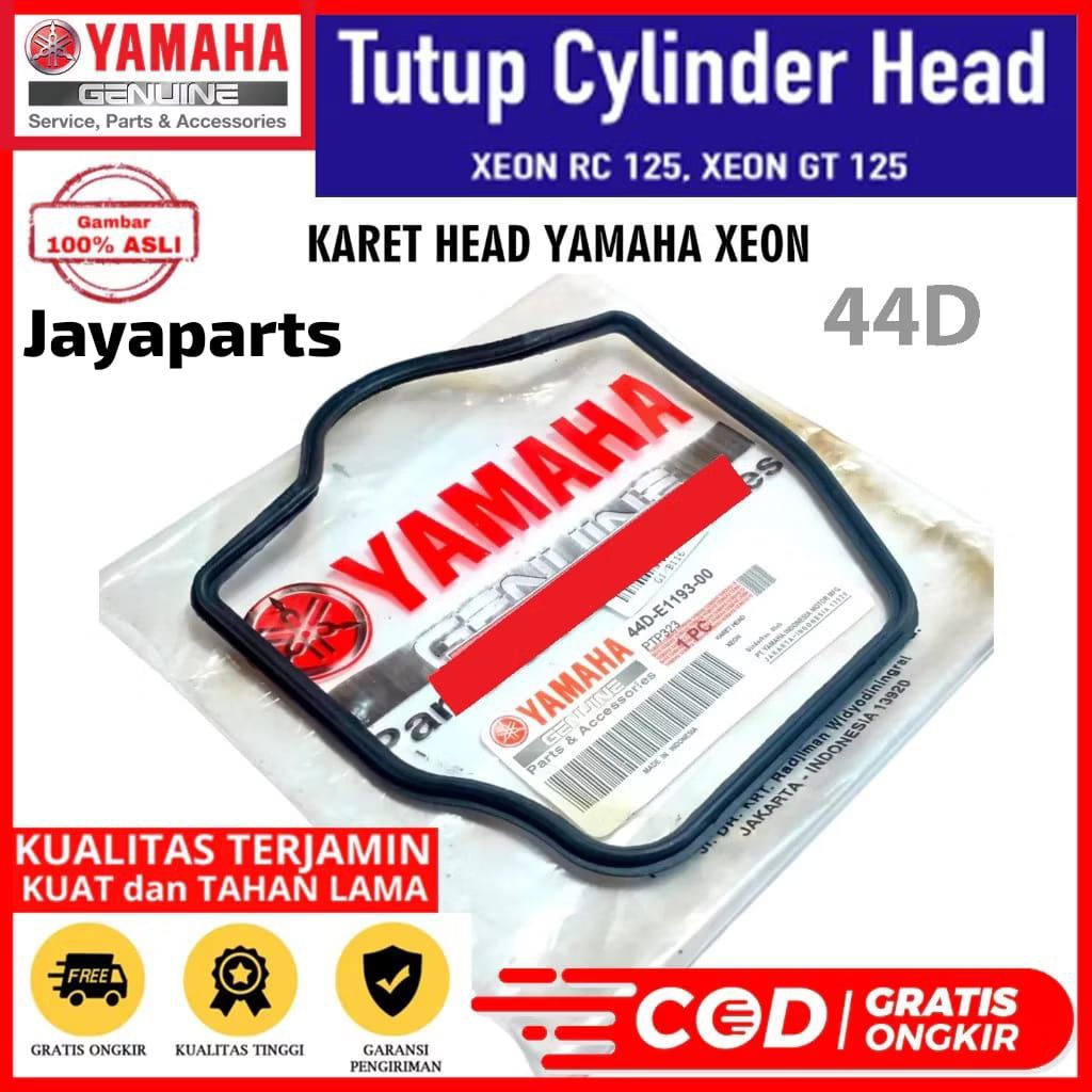 หัวยาง GASKET HEAD COVER XEON RC 125 ใหม่ XEON GT 125 AEROX GT 125 YAMAHA 1LB / 44D