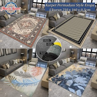 Majestic Karpet - Karpet Permadani Eropa Ukuran 210x160cm Bahan Polyester