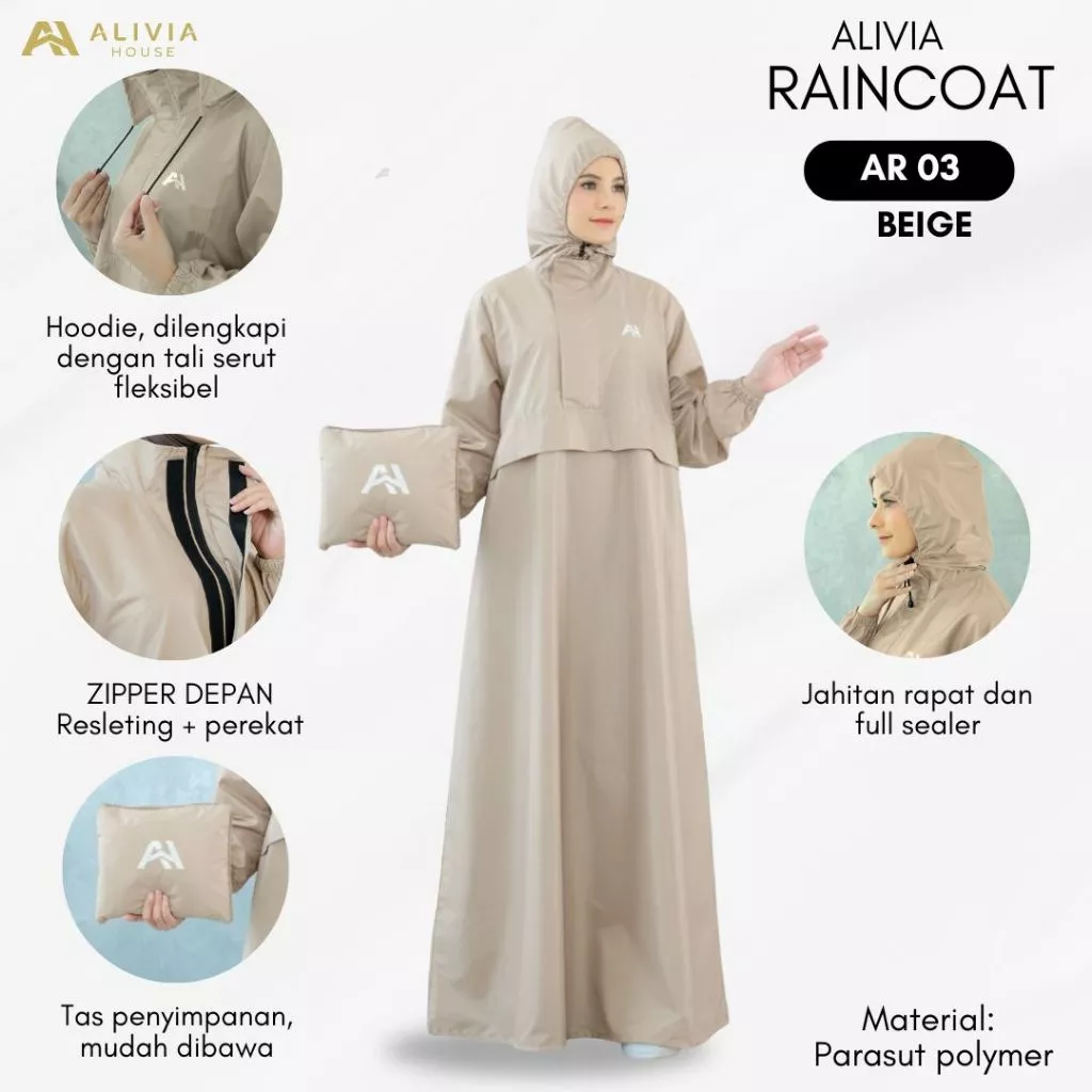 เสื้อกันฝน ALIVIA 03 สำหรับผู้ชายและผู้หญิง thumbnail 5