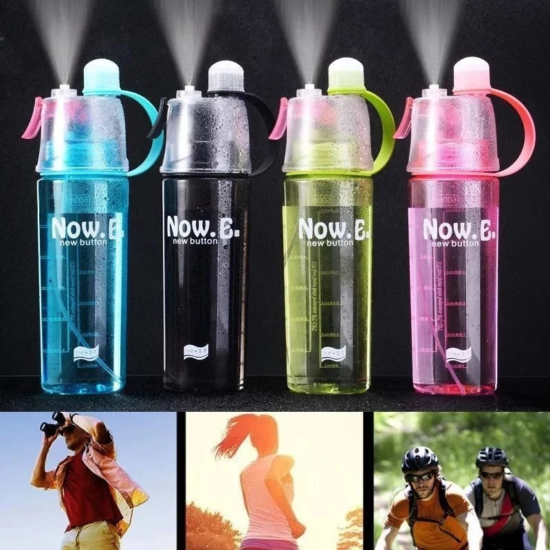 Now E New B Button 600ml Sport Spray Bottle / New B/Now E Sport Spray Water Bottle 600ml