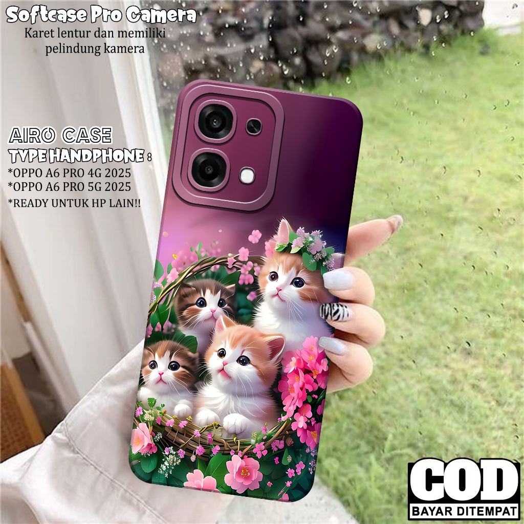เคส HP ล่าสุด OPPO A6 PRO 4G/ 5G 2025 - เคส OPPO A6 PRO 4G/ 5G Softcase - เคส CAT Fashion - เคส OPPO