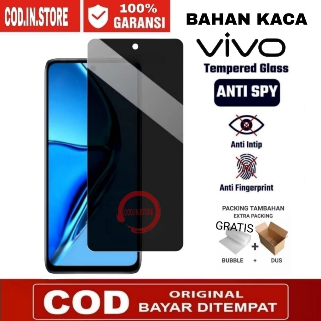 LAYAR กระจกนิรภัย Anti Spy Vivo V29e 5G V27e V20 V20 Pro V20 se V21 V21 V21 5G V21e 5G V23 V23 5G V2