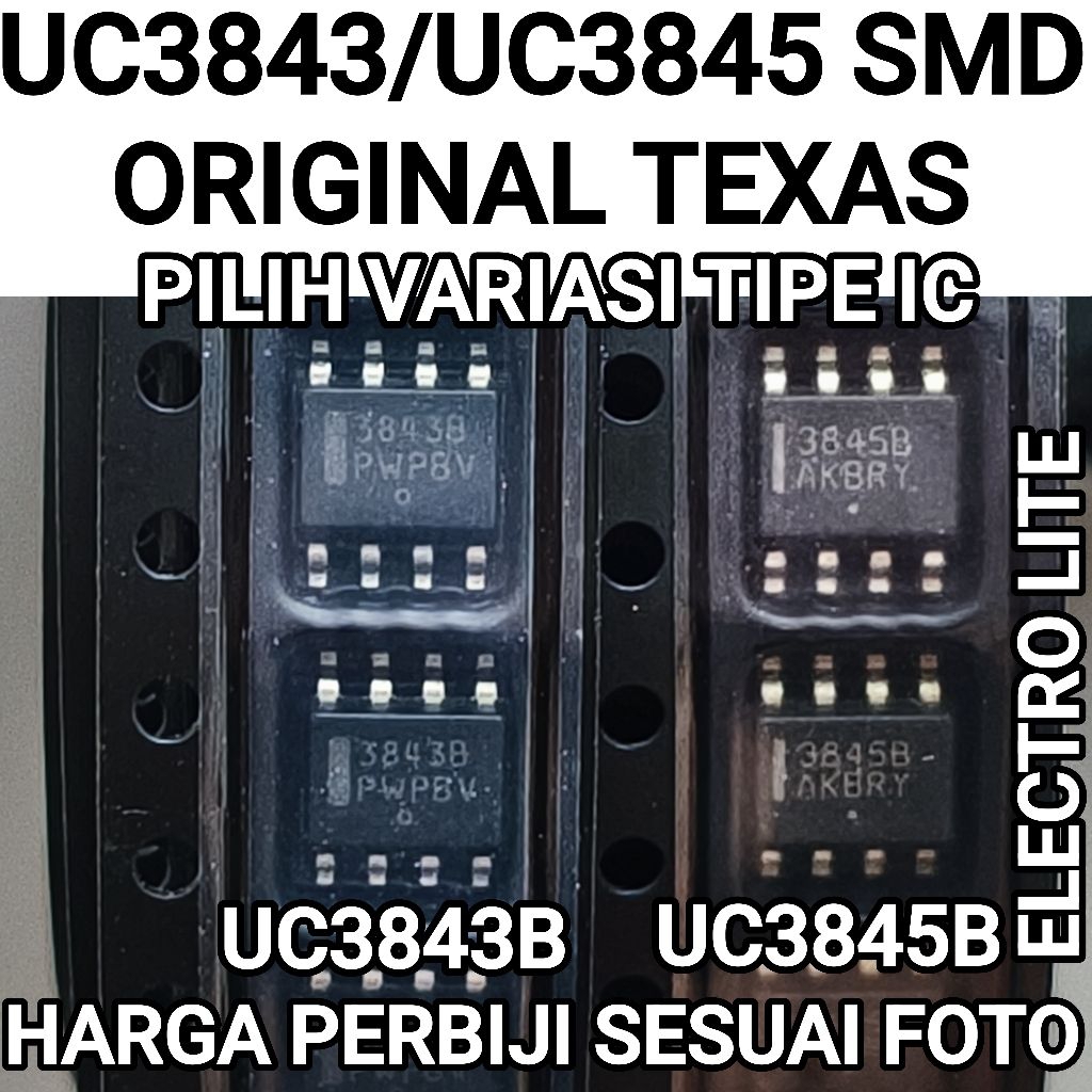 IC UC3843 / UC3845 SMD เดิม TEXAS UC3843B / UC3845B MICRO SMD