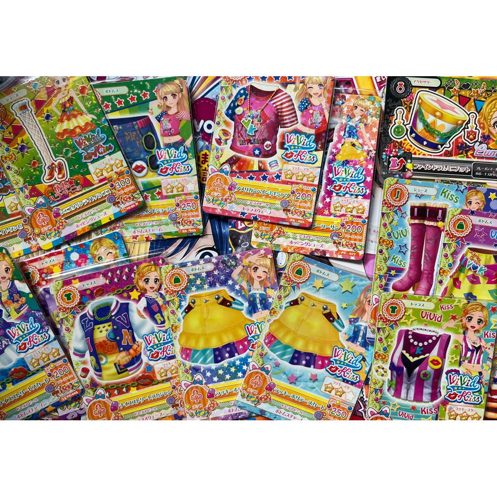 Aikatsu Pop Promotion Card Vivid Kiss Rare Mikuru Natsuki Hinaki Shinjo Set Card Official Japan Orig