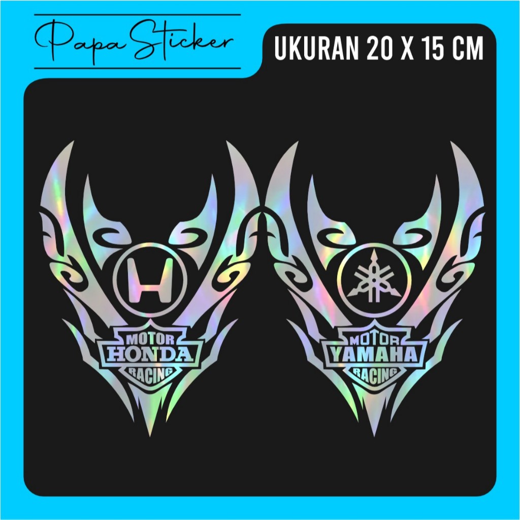 COOL STICKER VISOR NMAX PCX CUTTING STICKER รถจักรยานยนต์โลโก้ 20 X 15 CM