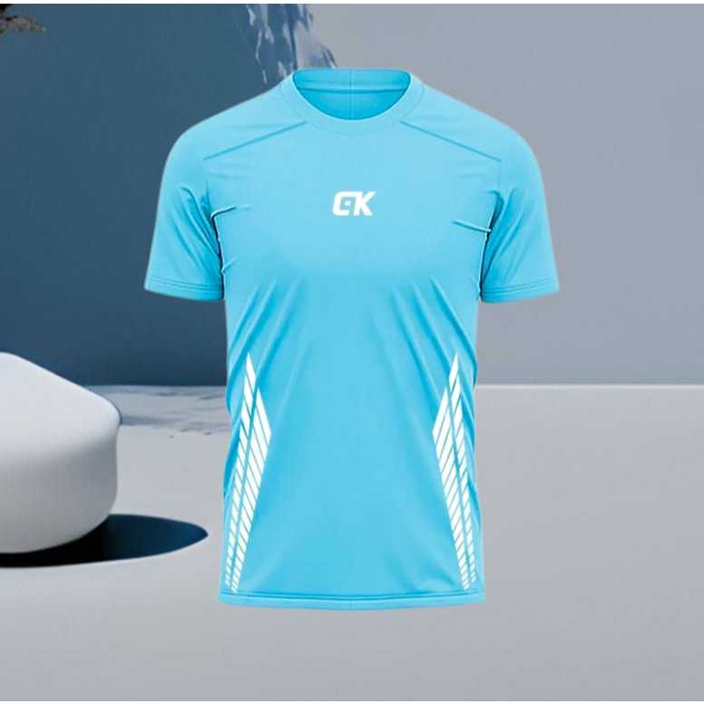 ใหม่ล่าสุดผู้ชายและผู้หญิงกีฬา SLIM FIT GYM SHIRTS SHORT-SLEEVED FITNESS SHIRTS PLAIN SPORTS SHIRTS 