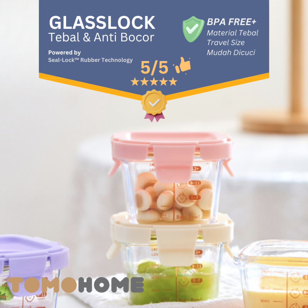 TOMO - KATSU Food Grade Baby Food Storage Aesthetic MPASI Food Container Multifunctional MPASI Food 