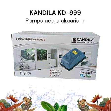 MESIN [Kandila KD-999] - เครื่องออกซิเจน / เครื่องเติมอากาศ 1 รู / เครื่องเติมอากาศ / ปั๊มฟอง 1 รู