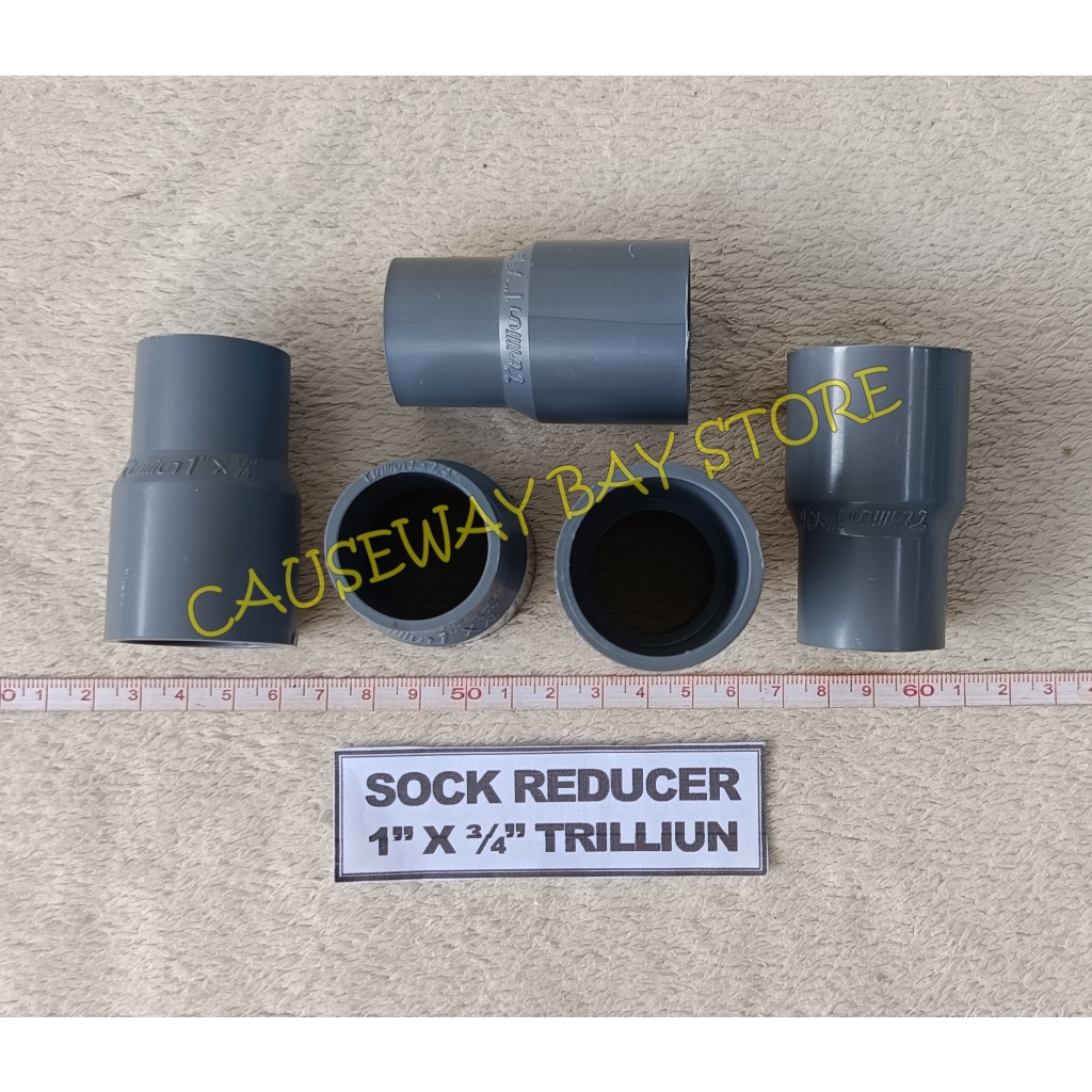 PVC REDUCER SOCK 1" X 3/4" TRILLION