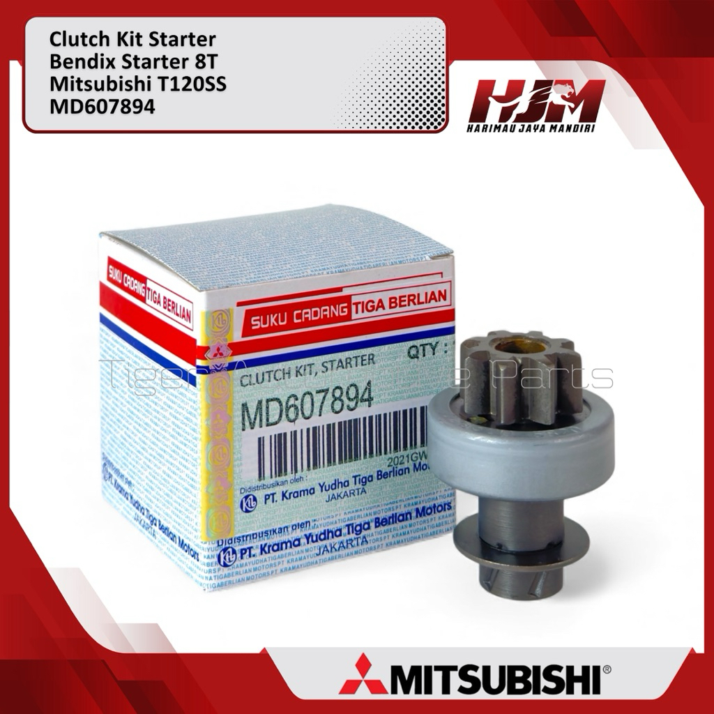สตาร์ทเตอร์ Bendix Mitsubishi T120SS 8T 9T - Gear Bendik 8 9