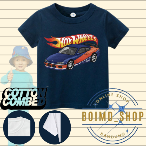 Hot Wheels Silvia S15 Monalisa เสื้อผ้าเด็กผู้หญิง 1-12 ปี
