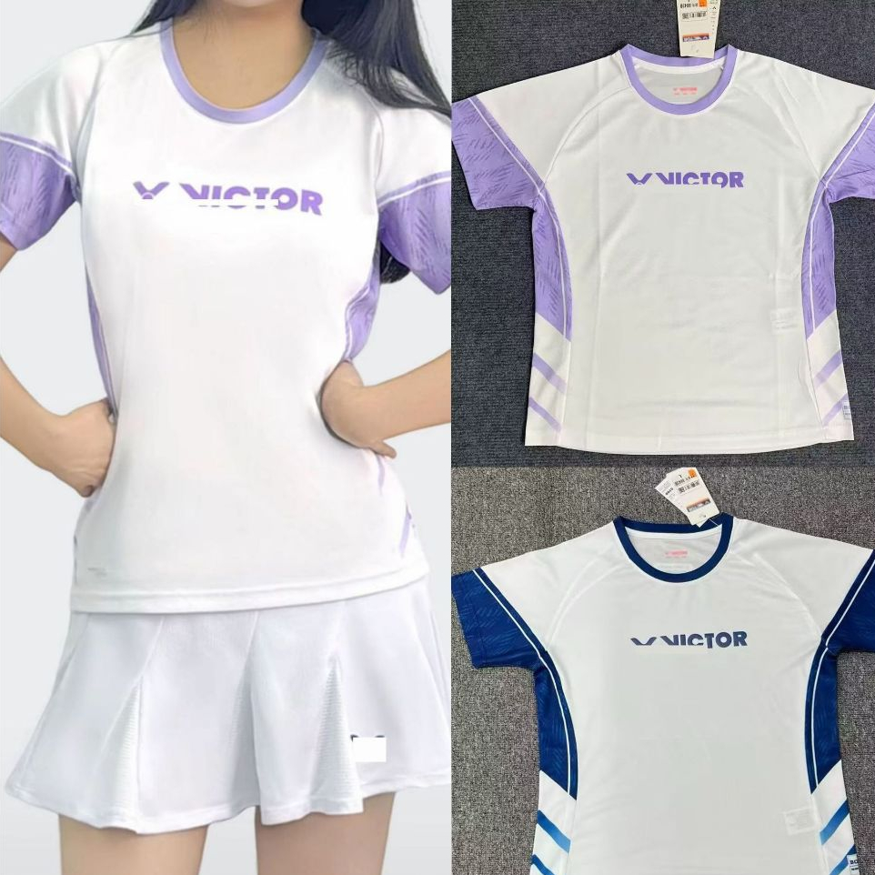 ใหม่เสื้อกีฬาแบดมินตัน Victory Sonic Boom เกรดการแข่งขันนําเข้า
