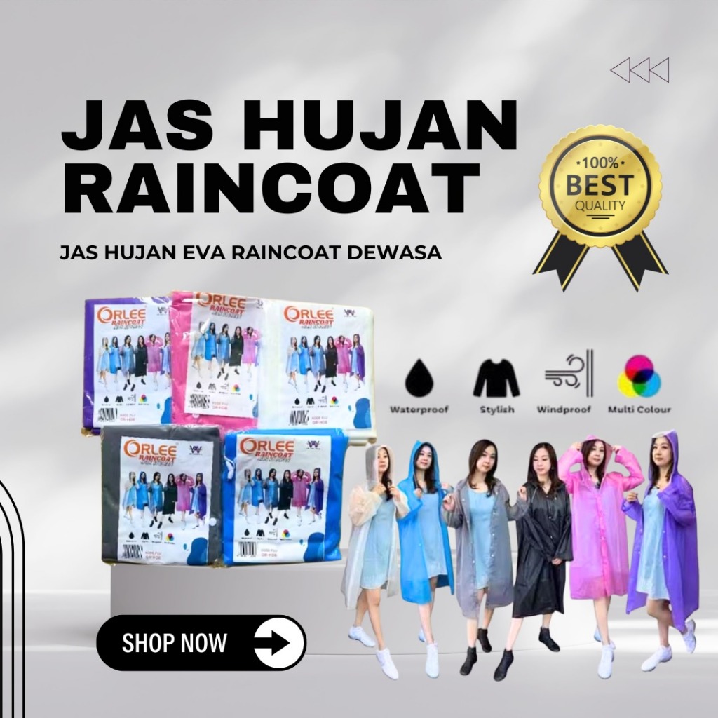 เสื้อกันฝน / เสื้อกันฝน Eva / เสื้อกันฝน Orlee / คุณภาพ
