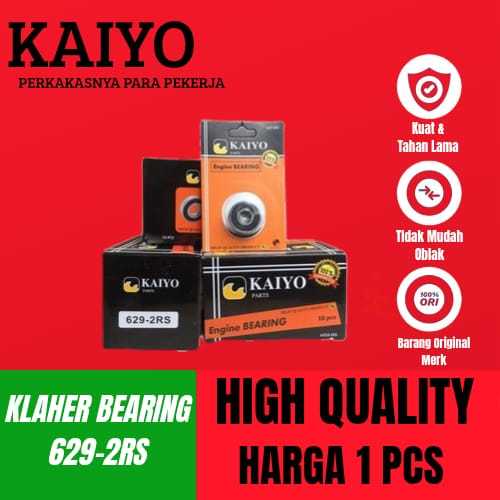 KLAHER BEAKLAHER BEARING 629-2RS KAIYO ราคาต่อพีซี