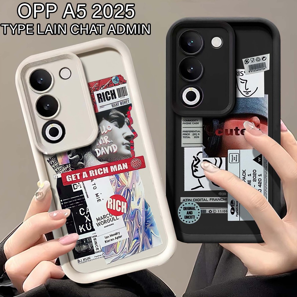 Softcase Rubber Oppo A5 2025 - เคส Hp Oppo A5 2025 - Softcase Pro Camera Oppo A5 2025 - เคสนูน Oppo 