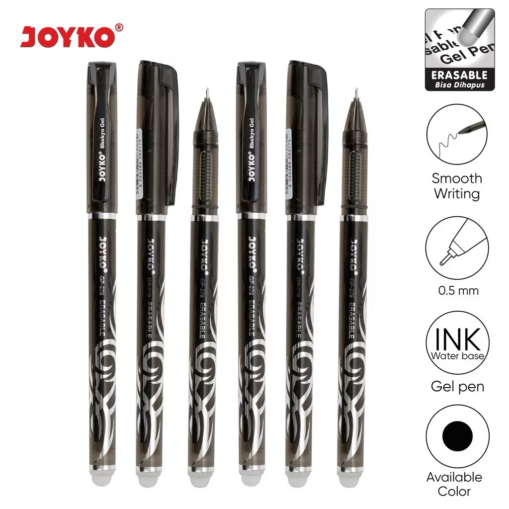 1 ชิ้น - ปากกาเจลลบได้ Joyko GP-279 Shokyo 0.5 mm