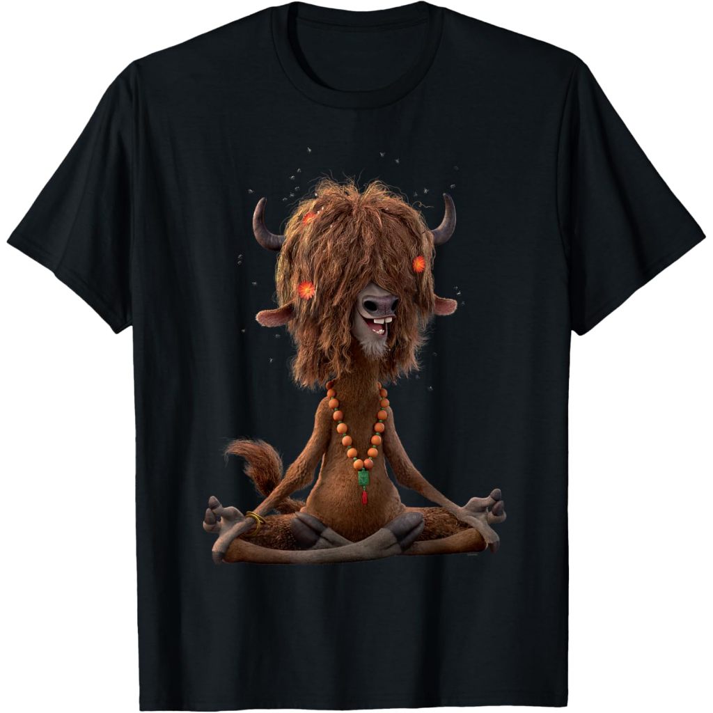 Disney Zootopia 2 Yax The Yak Groovy Meditation Pose เสื้อยืดเด็ก