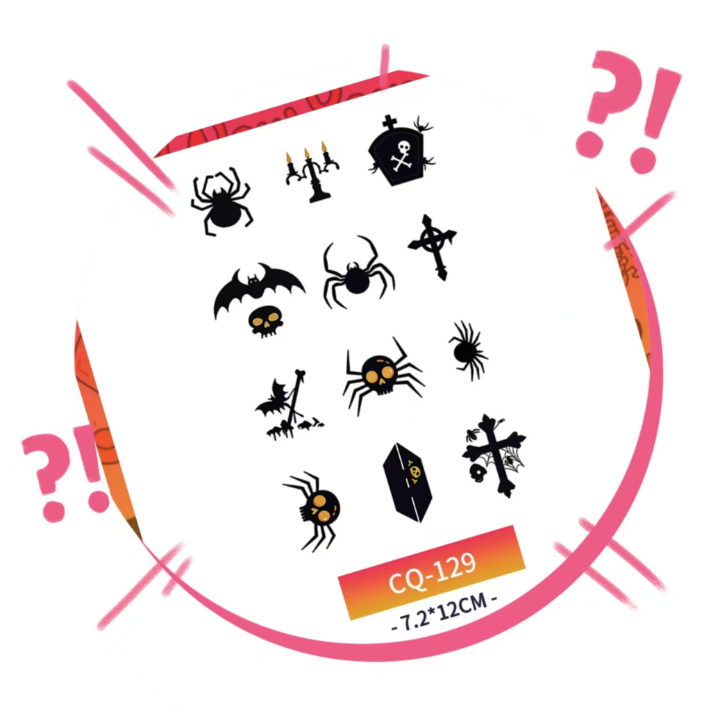 CHILDRENS TATTO STICKERS TAT ITCHY บนผิว (CQ-04)