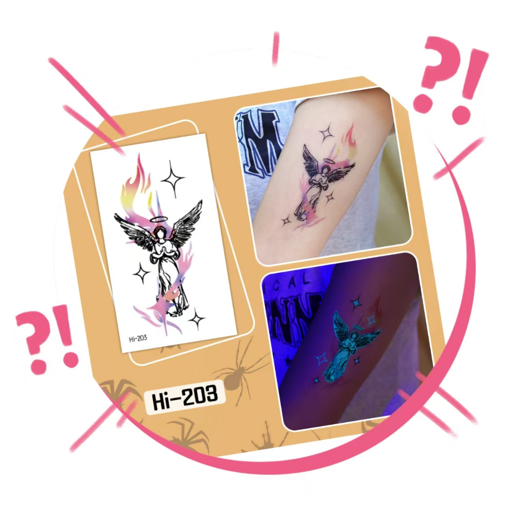 CAHAYA ANGEL PICTURE TATTOO PACKAGE ผลิตภัณฑ์สามารถแมทช์แสงในกลางคืน (HI-01)