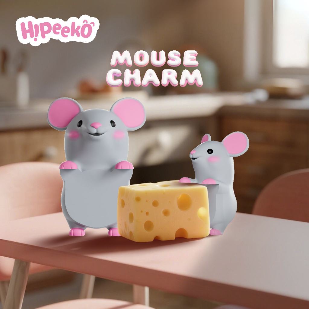 Hipeeko Mouse Charm - Hippers Rat Hippers ใหม่สําหรับโทรศัพท์ แท็บเล็ต แล็ปท็อป