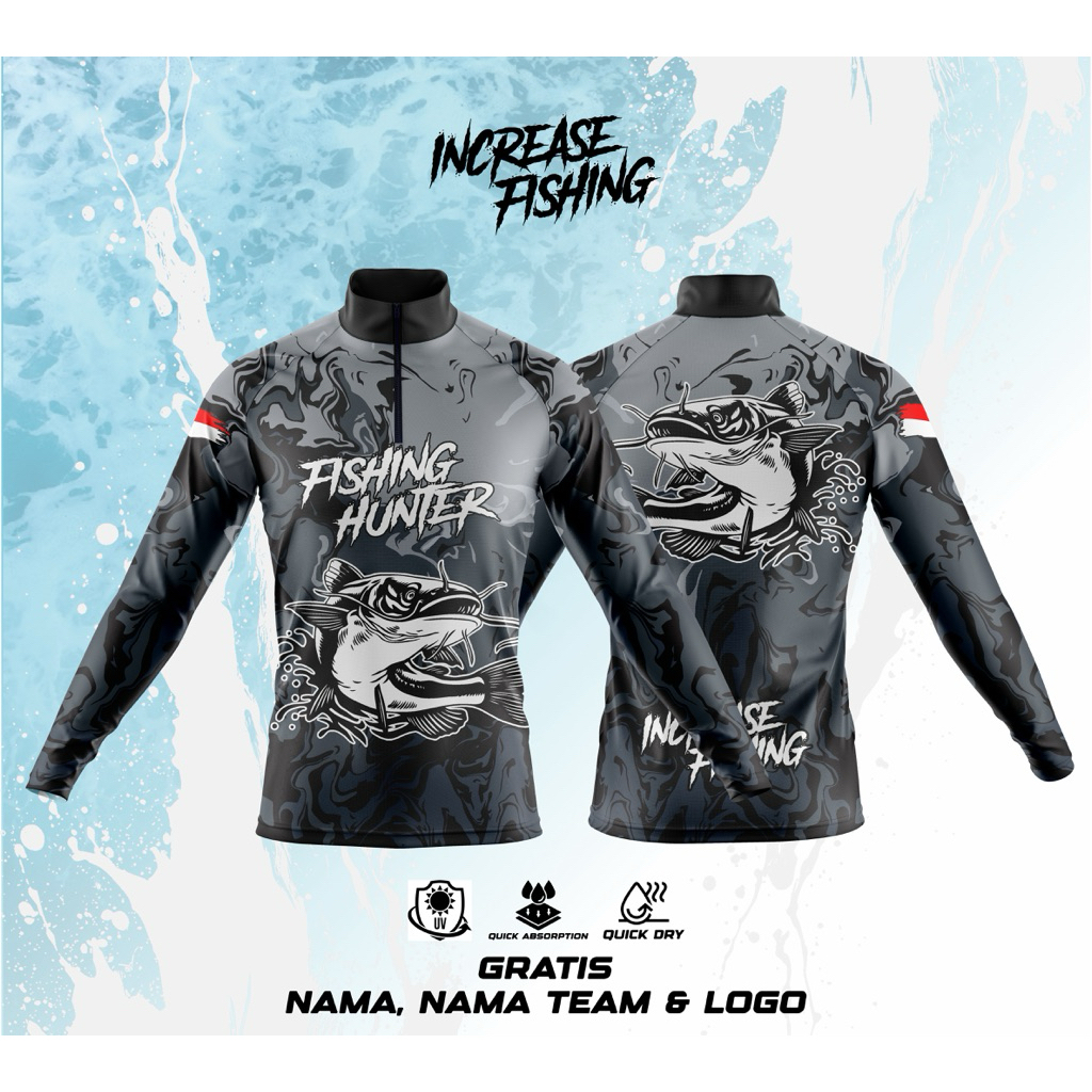 เสื้อตกปลาการพิมพ์เต็มรูปแบบแบบกําหนดเอง | วัสดุแห้งป้องกันรังสียูวี Djarum