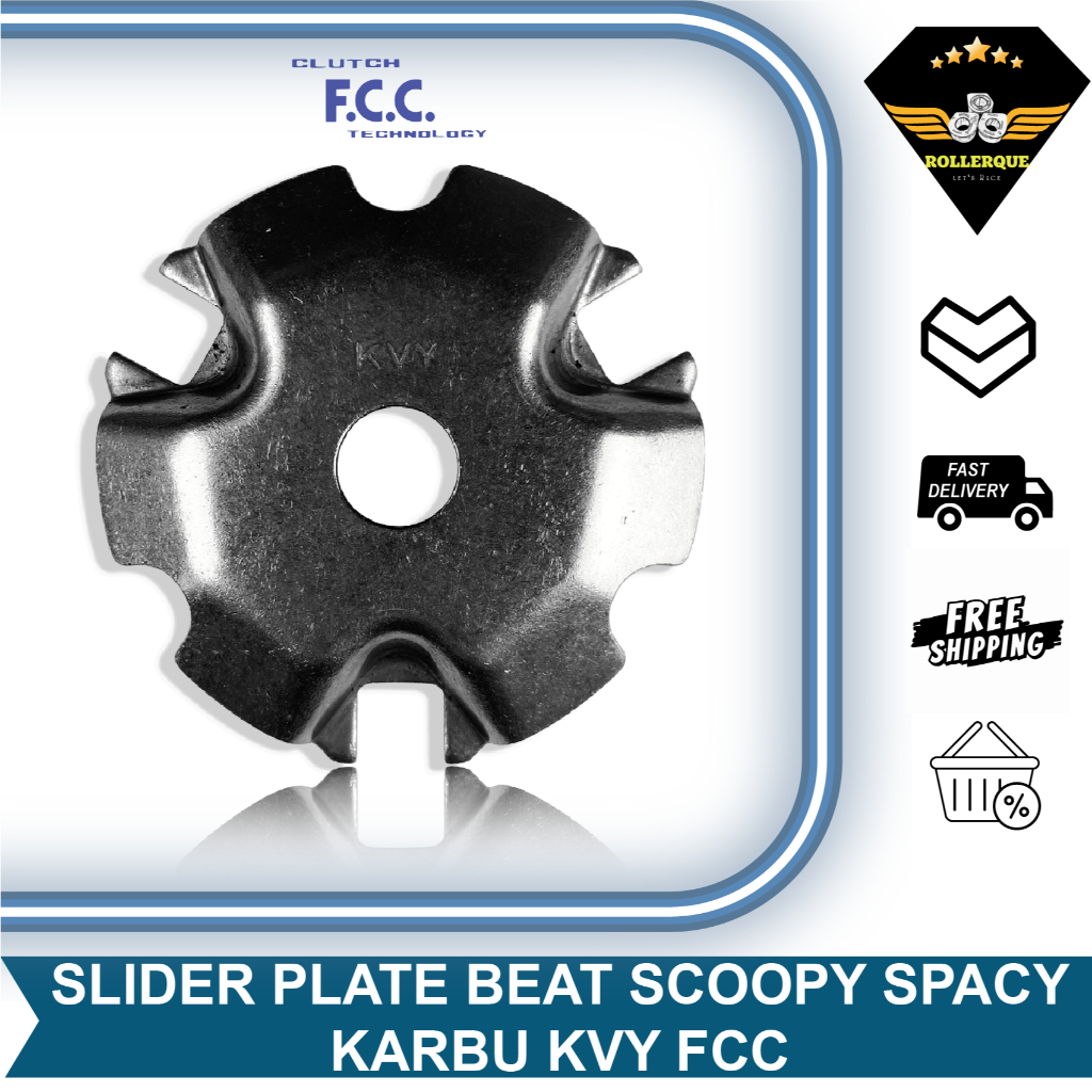 Roller Slider แผ่นฝาครอบ Beat Scoopy Spacy 110 คาร์บูเรเตอร์ Carbu KVY KYT FCC 22131-KVY-900
