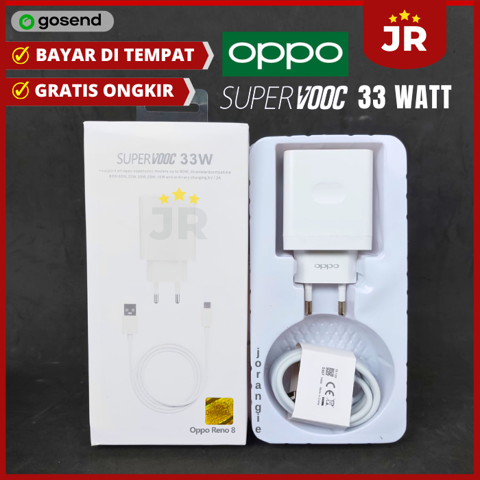 เครื่องชาร์จ / Casan / Cas 0PP0 Super VOOC 33W | เครื่องชาร์จ Reno 7 7z 8 8z 8T 4G 5G / Oppo A38 A57