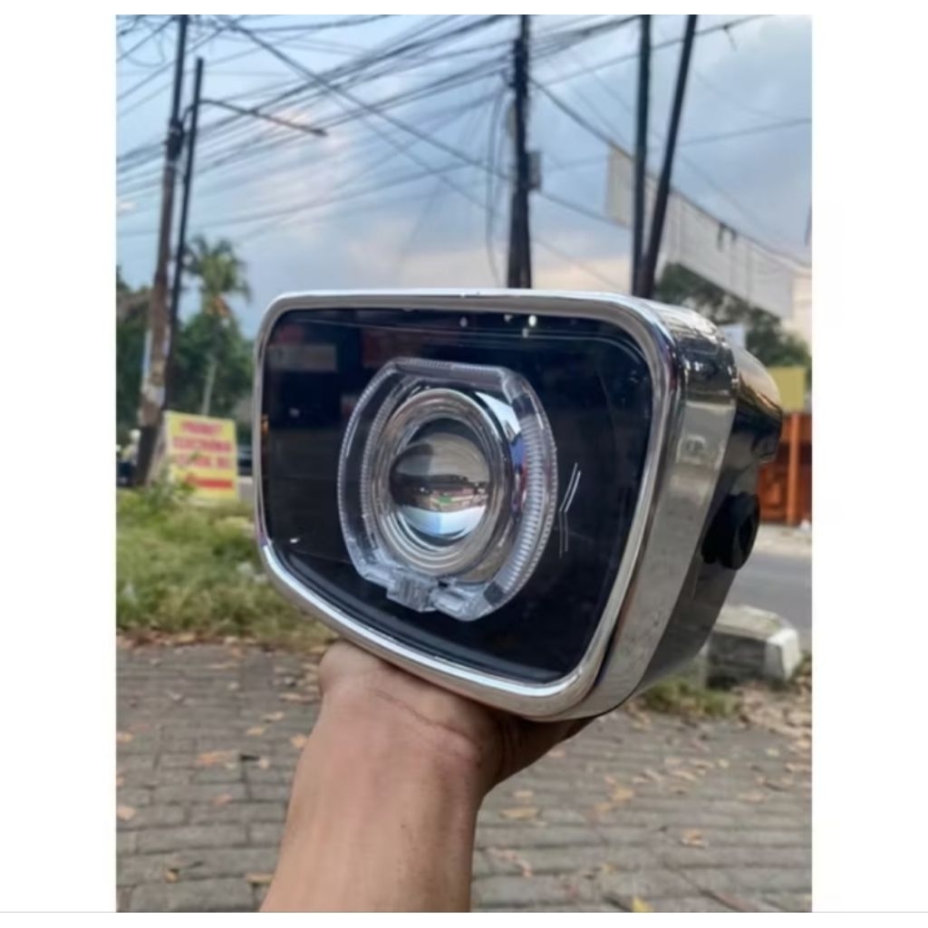 ไฟหน้าสะท้อนแสงไฟหน้า Rx King กระจกใสใหม่ Plus Bild Ala Ala Ala Ala Ala 4.5 นิ้วติดตั้งแล้ว