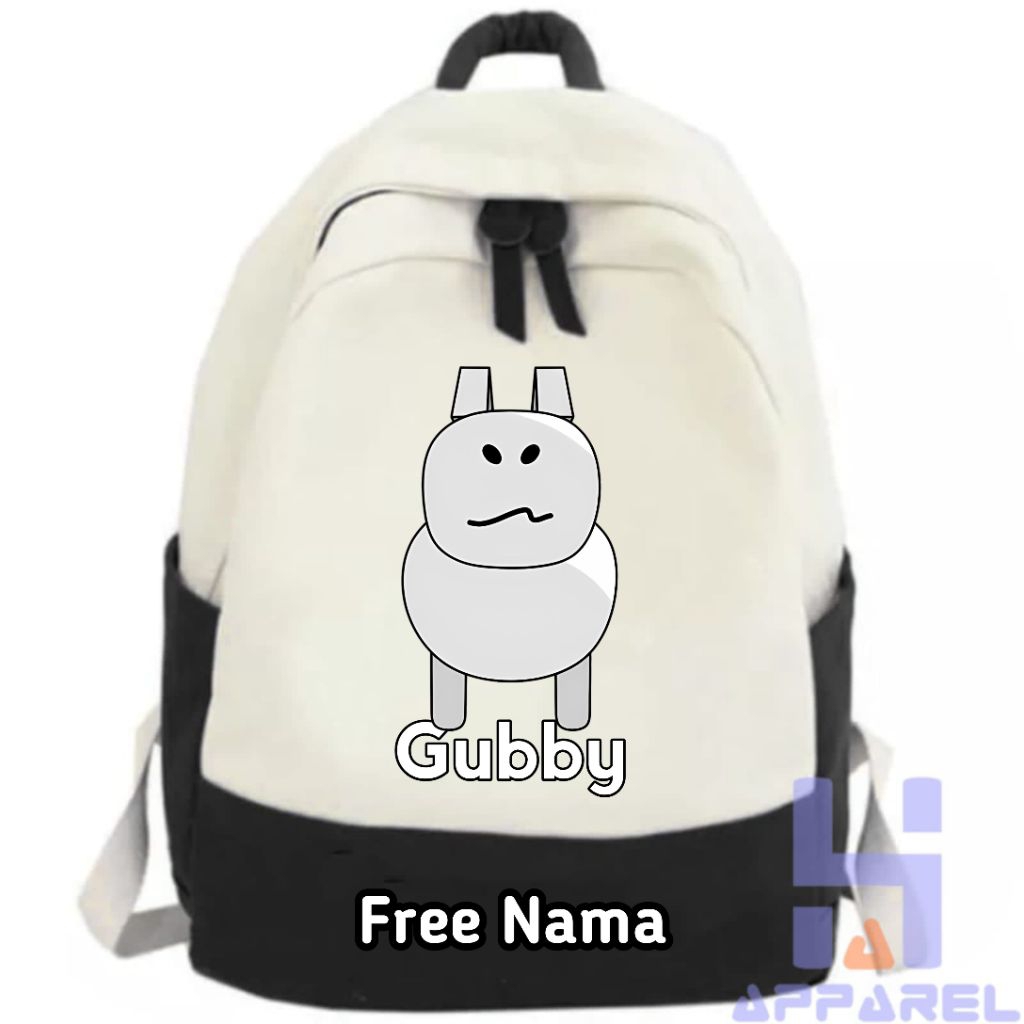 GUBBY FORSAKEN ROBLOX CHARACTER CHILDRENS BACKPACK ฟรีชื่อ