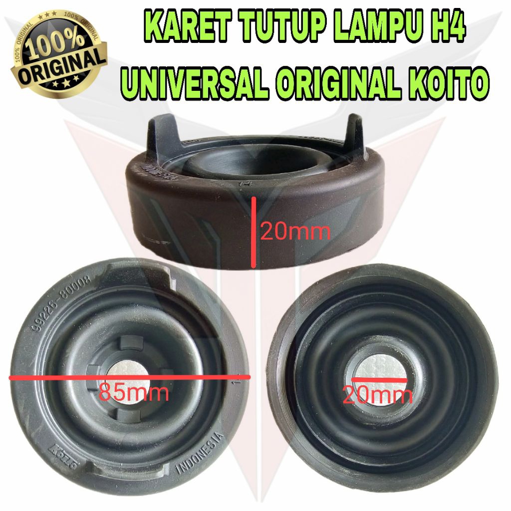 ฝาครอบกระจก UNIVERSAL H4 ดั้งเดิมยาง KOITO