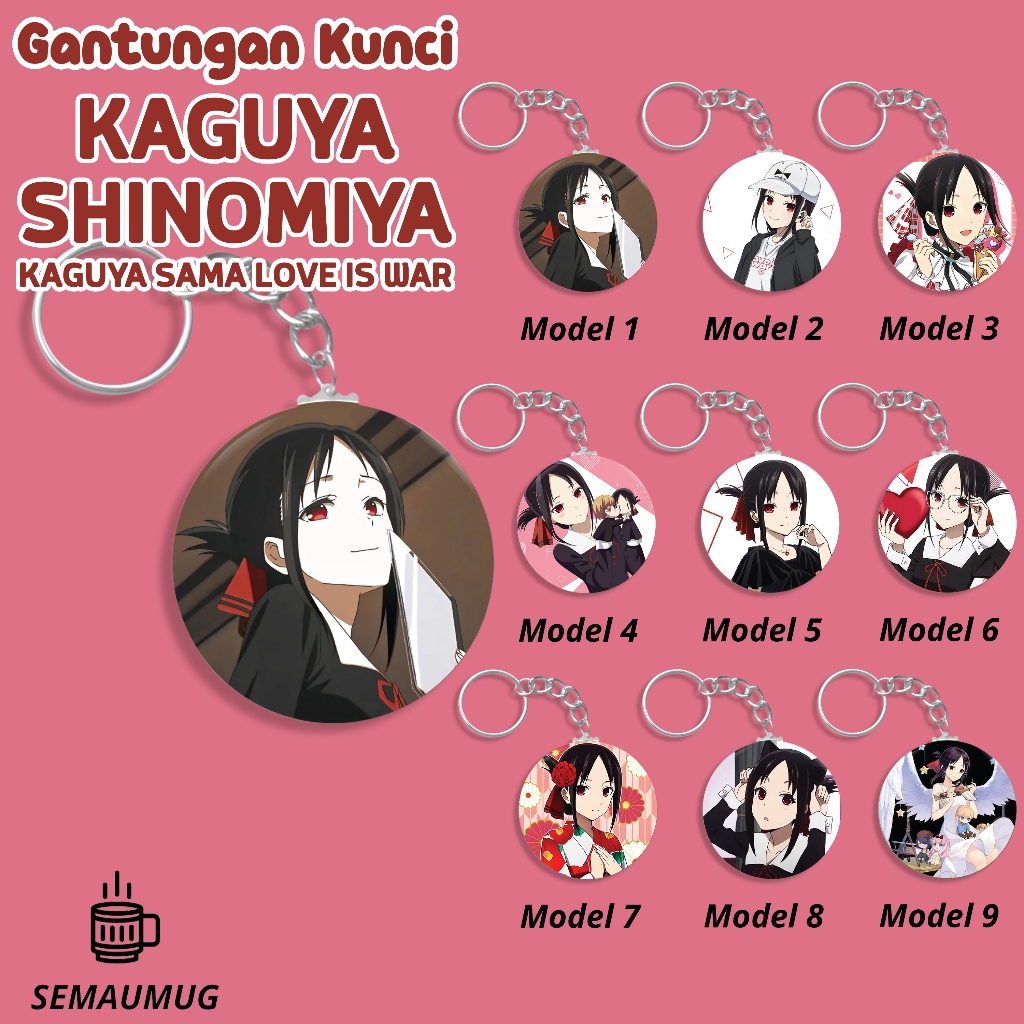 GUNDAN KAGUYA ANIME KEYCHAIN KAGUYA SAMA LOVE IS WAR CUTE CUSTOM GIFT SAEMUUG