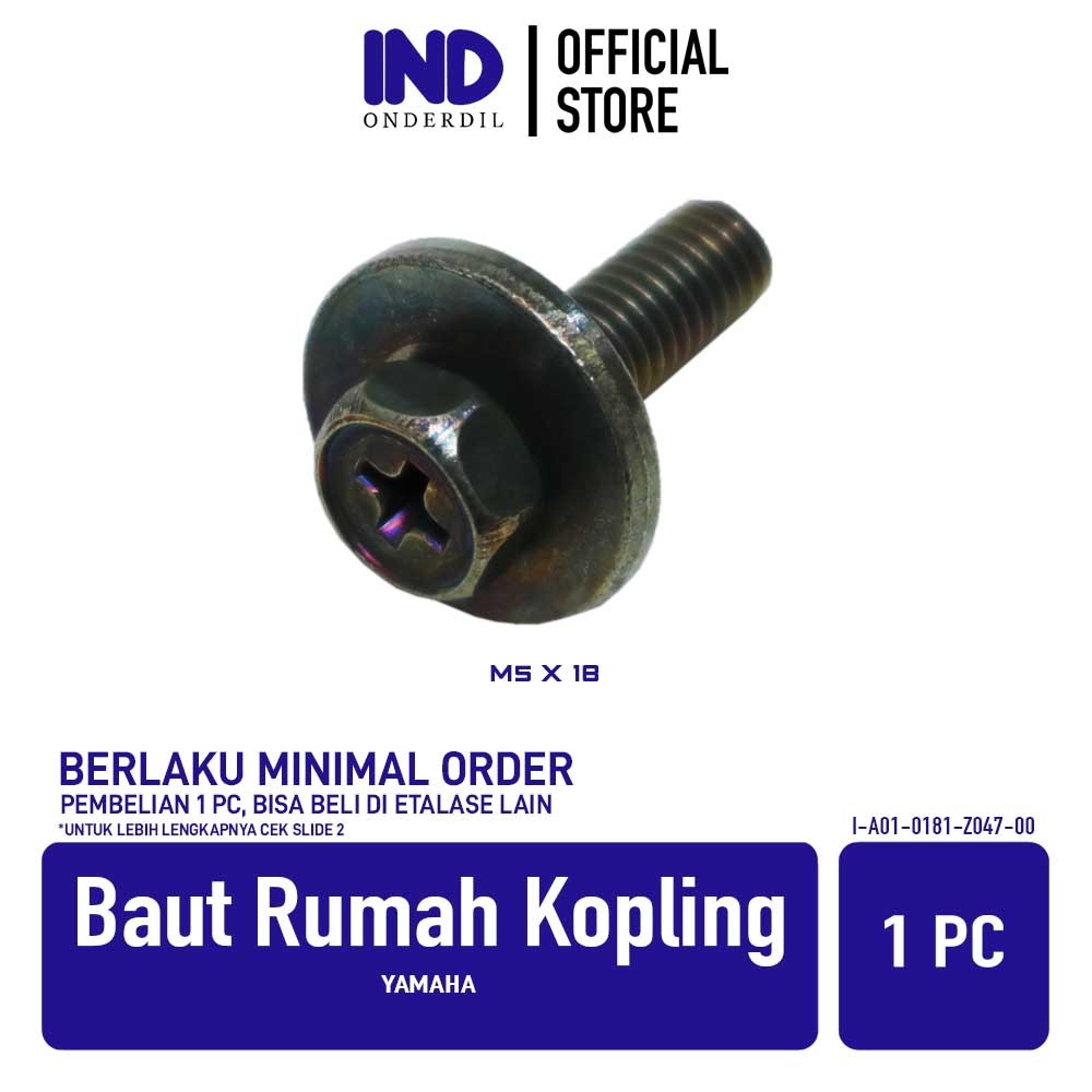 IND Yamaha M5x18 คลัทช์ Bolt อะไหล่คีย์ 8 สลักเกลียว 5x18 M5 5 x 18 K8