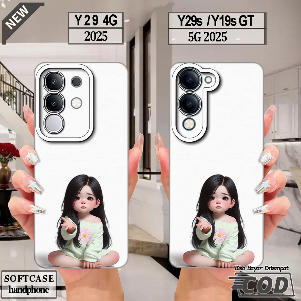 VIVO Y29 4G Silicone - VIVO Y29S - เคส VIVO Y19S GT _เคส softcase สีดําใสยืดหยุ่นสุดเท่