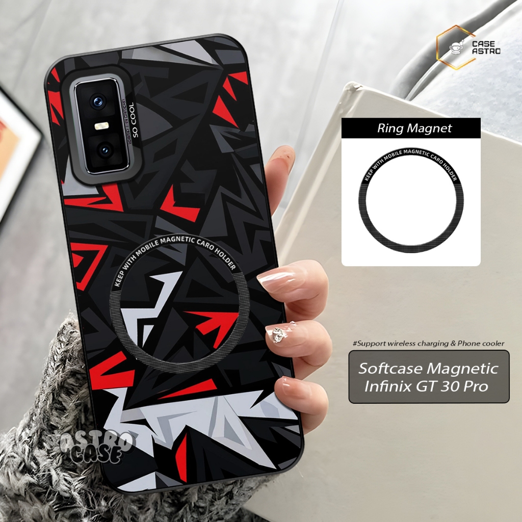 Infinix GT 30 Pro Magnet Case พร้อม HP ทุกประเภท (Chat Admin) Magsafe Support Case / Phone Cooler Ma