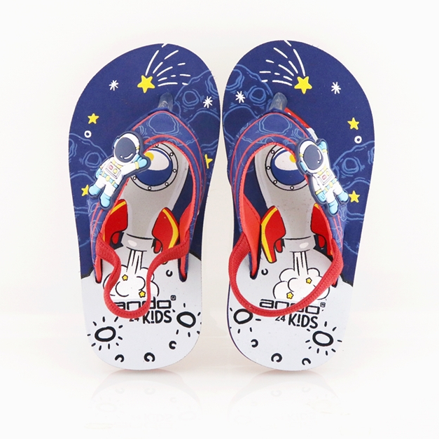 ใหม่!! Ando Rocket Boy Navy - รองเท้าแตะเด็ก