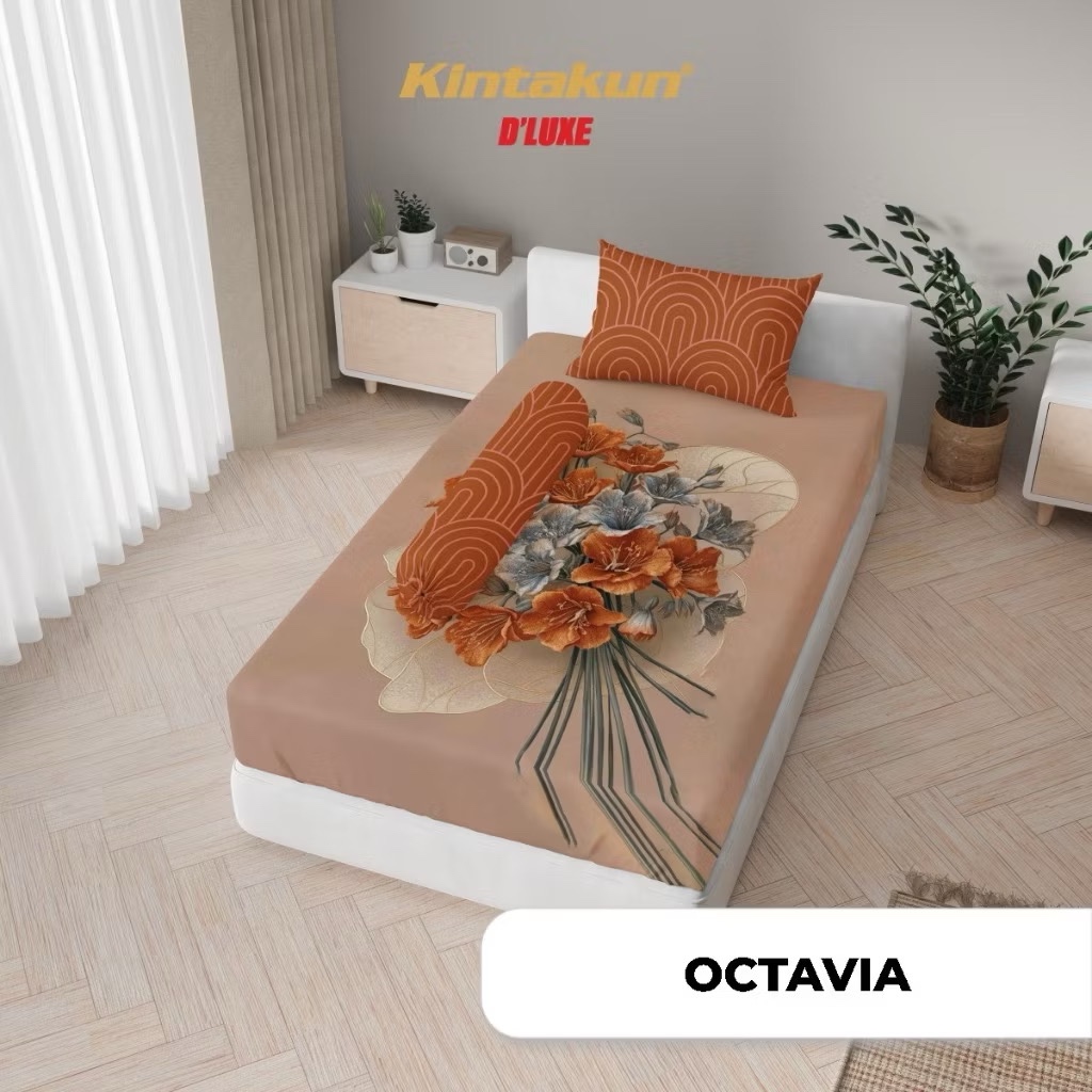 ผ้าปูที่นอนดีลักซ์ ขนาด 120T25 OKTAVIA NAMI KOGANE