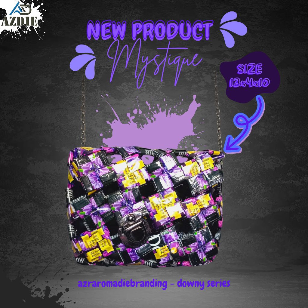 Azdiebag Womens Recycled Sling Bag, Downy Collection Series