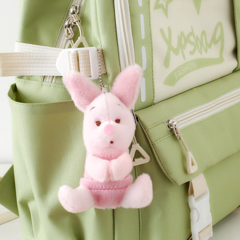 GUNDAN READY PIGLET WINNIE THE POOH PIGGY DOLL KEYCHAIN / BAG CHARM