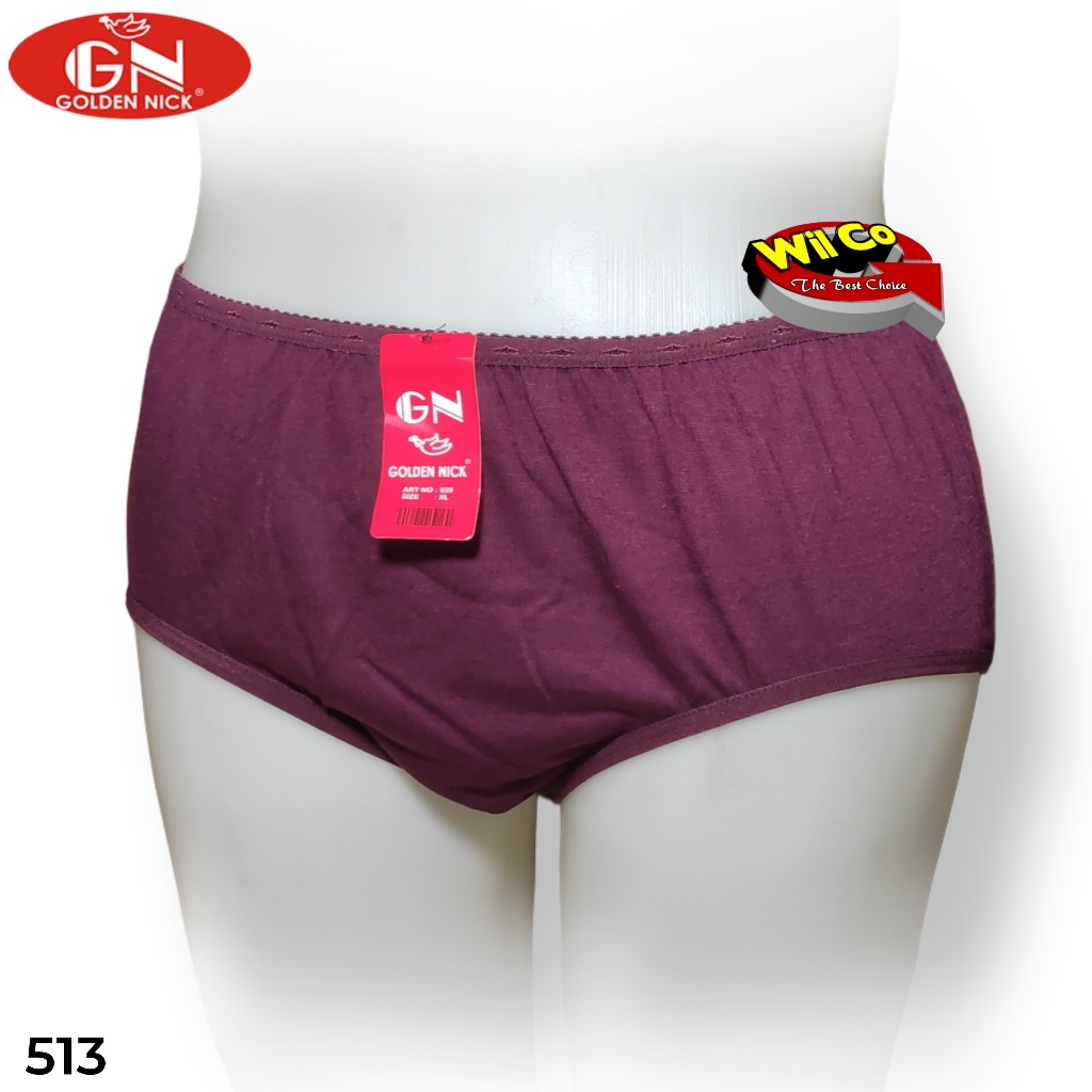 K513 (1-3 ชิ้น) Golden Nick ชุดชั้นในสตรีสําหรับวัยรุ่นและผู้ใหญ่ ซีดีเด็กผู้หญิง Size ML XL 3L