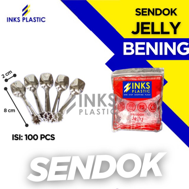 CLEAR JELLY SPOON สําหรับ TRANSPARENT DESSERT PUDDING