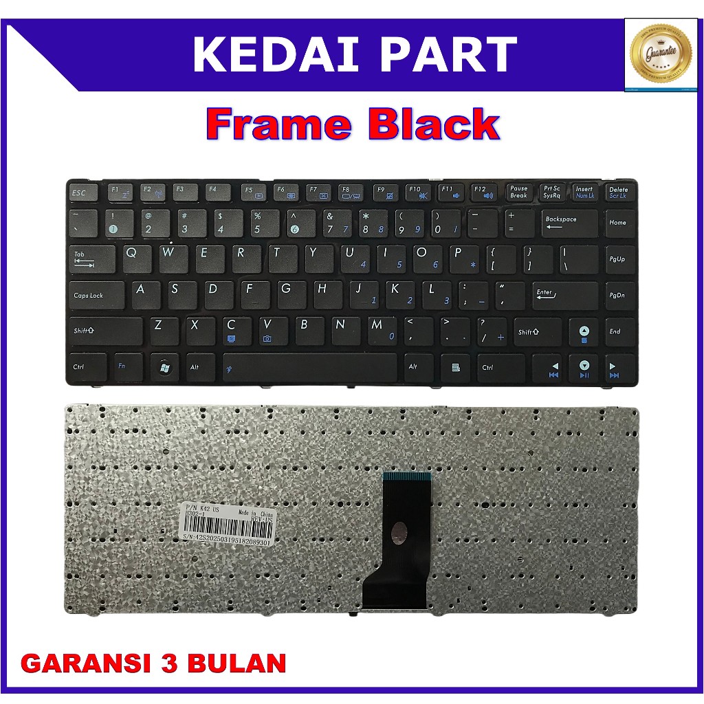 ASUS K42 K43 A42 K42J A42J K42F UL30 UL30A UL30VT X44H FRAME แป้นพิมพ์แล็ปท็อป