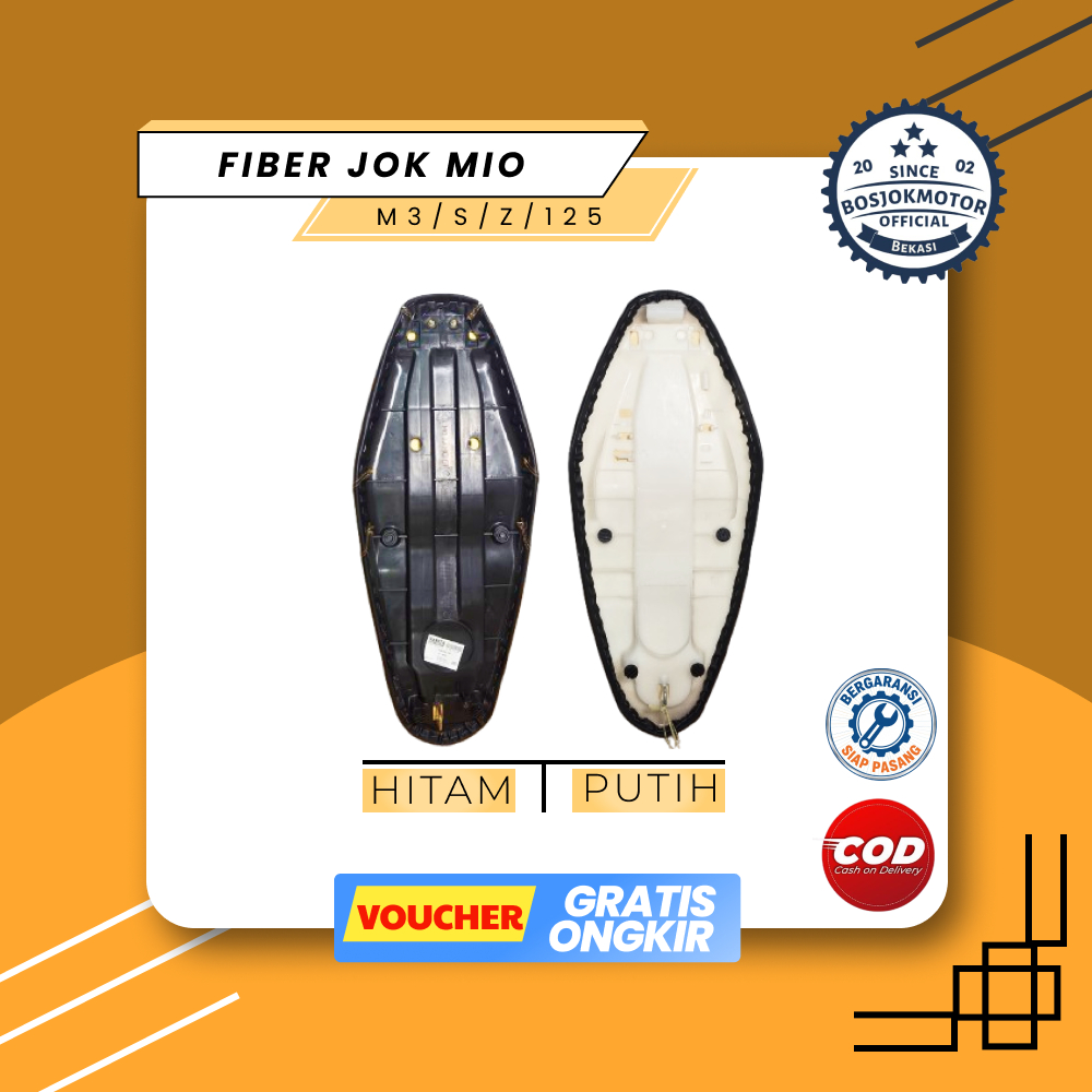 ผ้าคลุมเบาะไฟเบอร์สําหรับ Mio M3 / S / Z / 125 I Fiber Mio I Black & white