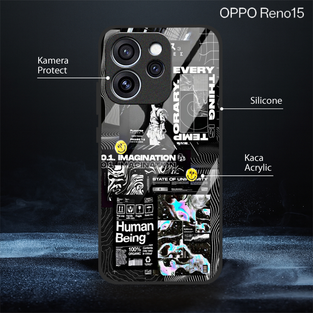 เคสกระจก Oppo Reno 15 ใหม่ล่าสุด [SF176]