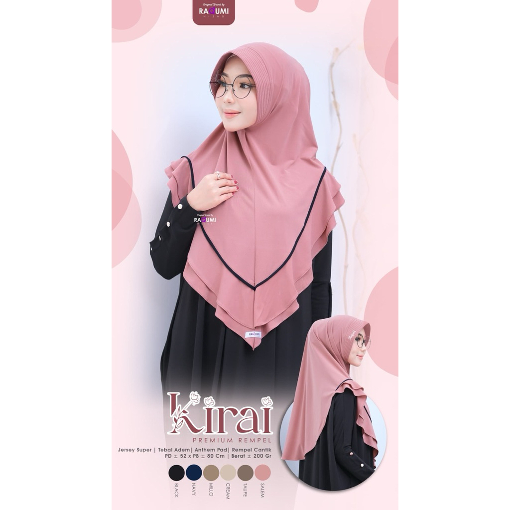 KIRAI PREMIUM REPULE // PREMIUM DAILY HIJAB BY RAQUMI HIJAB // INSTANT HIJAB // DAILY HIJAB // REMPE