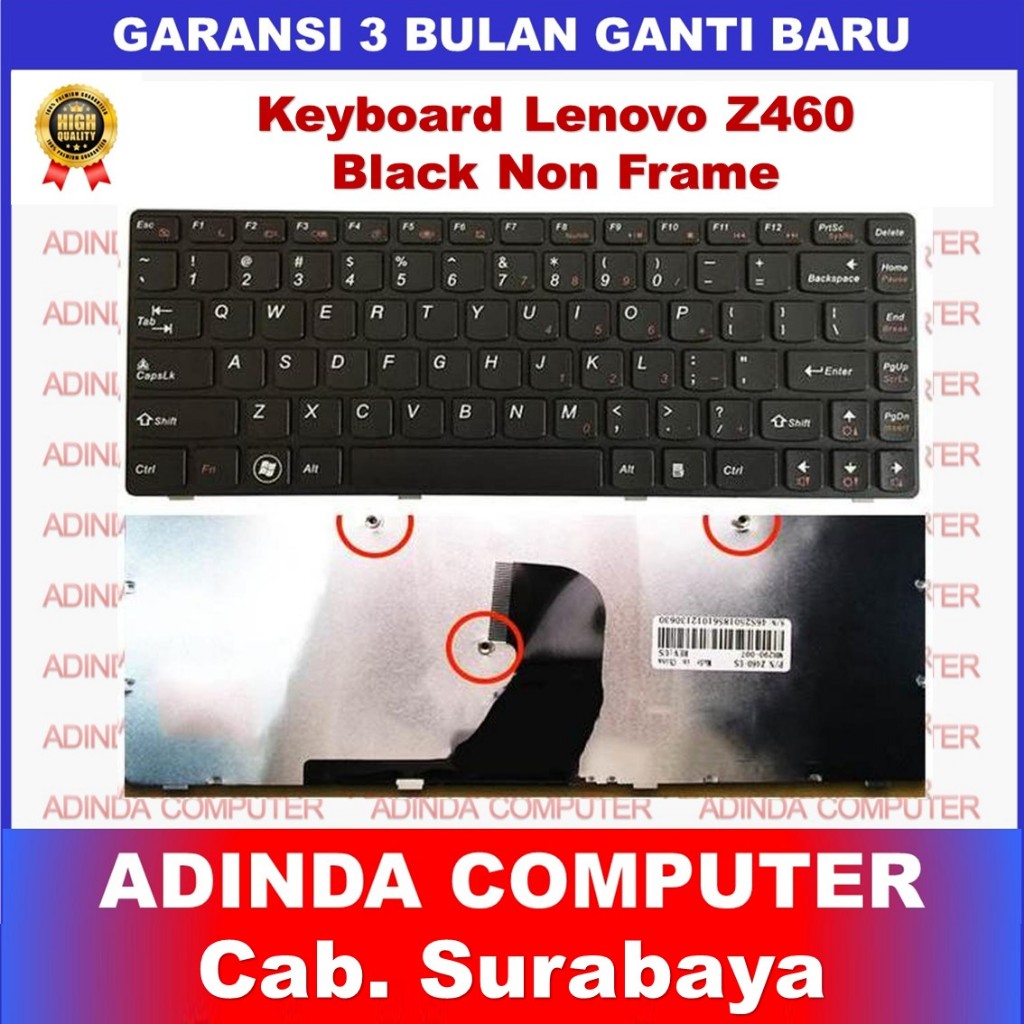 แป้นพิมพ์ Lenovo Ideapad Z450 Z460 Z460A Z460G