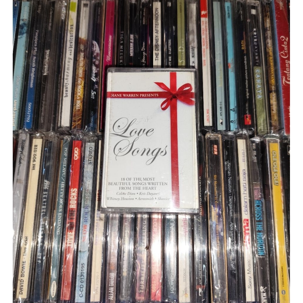 Compilation Cassette Love Songs - Celine Dion, Aerosmith, Whitney Houston, Christina Aguilera, Taylo